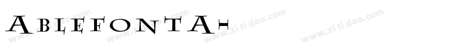 AblefontA字体转换
