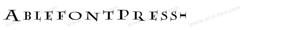 AblefontPress字体转换