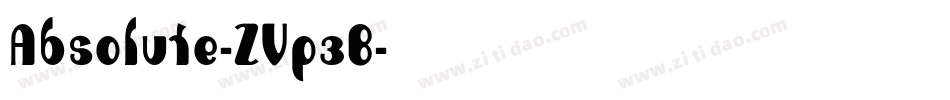 Absolute-ZVp3B字体转换
