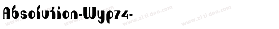 Absolution-Wyp74字体转换