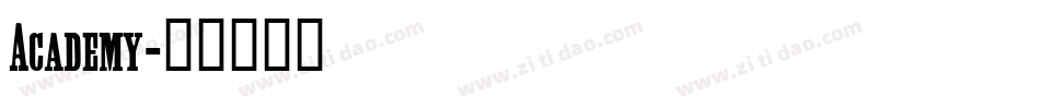 Academy字体转换