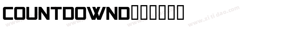CountdownD字体转换