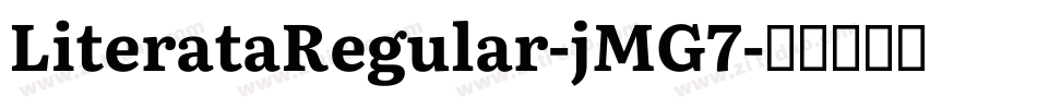 LiterataRegular-jMG7字体转换