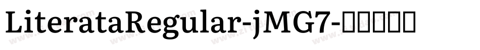 LiterataRegular-jMG7字体转换