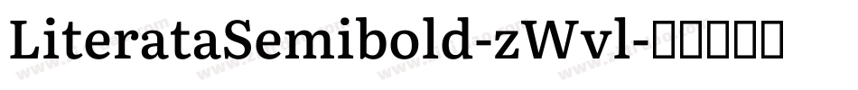 LiterataSemibold-zWvl字体转换