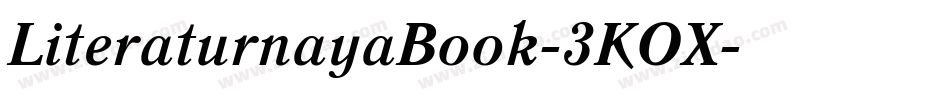 LiteraturnayaBook-3KOX字体转换