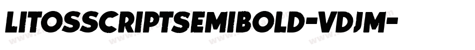 LitosscriptSemibold-vdJM字体转换