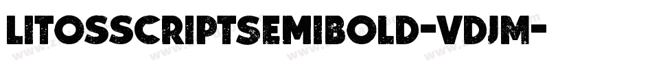 LitosscriptSemibold-vdJM字体转换