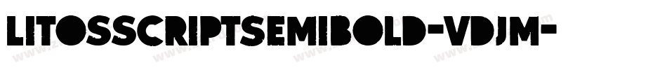 LitosscriptSemibold-vdJM字体转换