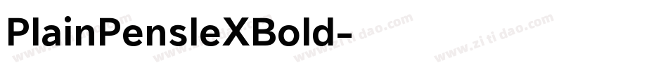 PlainPensleXBold字体转换