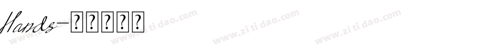 Hands字体转换