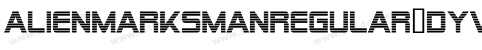 AlienMarksmanregular-DYvm字体转换
