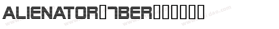 Alienator-7BER字体转换