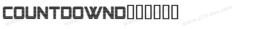 CountdownD字体转换
