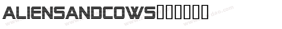 aliensandcows字体转换