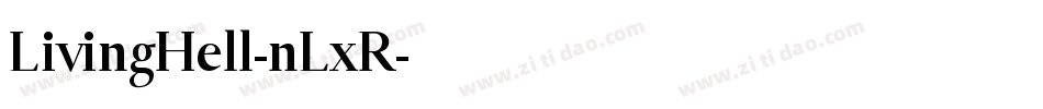 LivingHell-nLxR字体转换