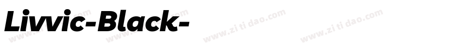 Livvic-Black字体转换