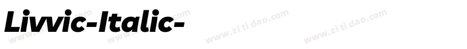 Livvic-Italic字体转换