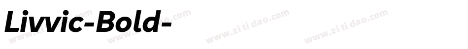 Livvic-Bold字体转换