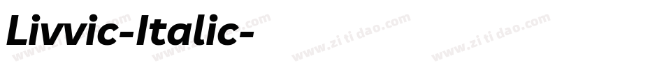 Livvic-Italic字体转换