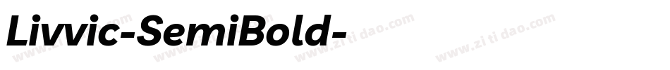 Livvic-SemiBold字体转换