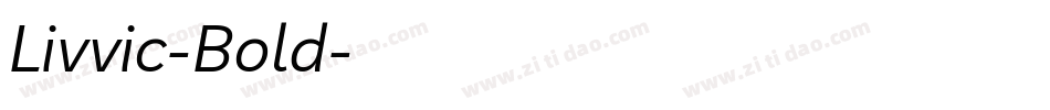 Livvic-Bold字体转换