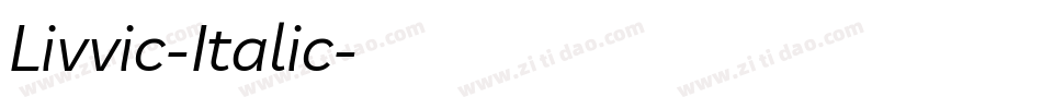 Livvic-Italic字体转换