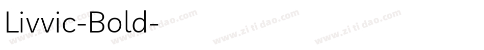 Livvic-Bold字体转换