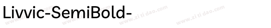 Livvic-SemiBold字体转换