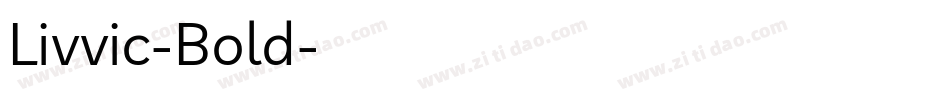 Livvic-Bold字体转换