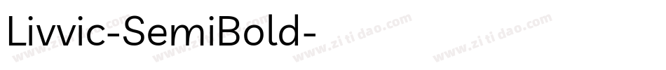 Livvic-SemiBold字体转换