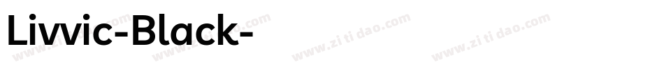Livvic-Black字体转换