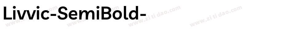 Livvic-SemiBold字体转换