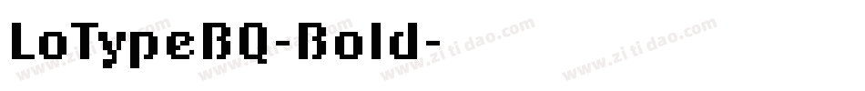 LoTypeBQ-Bold字体转换