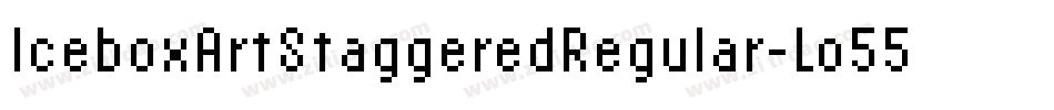 IceboxArtStaggeredRegular-Lo55字体转换 IceboxArtStaggeredRegular-Lo55字体转换