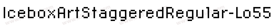 IceboxArtStaggeredRegular-Lo55字体转换 IceboxArtStaggeredRegular-Lo55字体转换
