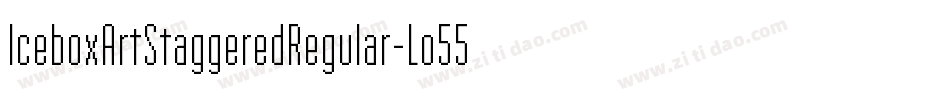IceboxArtStaggeredRegular-Lo55字体转换 IceboxArtStaggeredRegular-Lo55字体转换