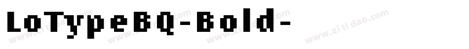 LoTypeBQ-Bold字体转换