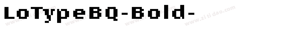 LoTypeBQ-Bold字体转换
