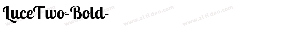 LuceTwo-Bold字体转换