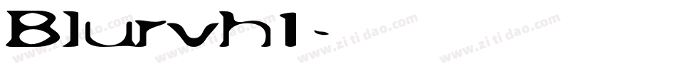 Blurvh1字体转换