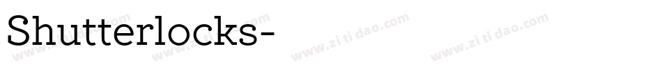 Shutterlocks字体转换