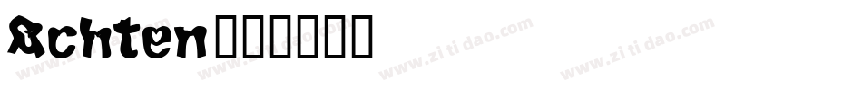Achten字体转换