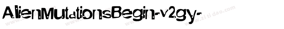 AlienMutationsBegin-v2gy字体转换