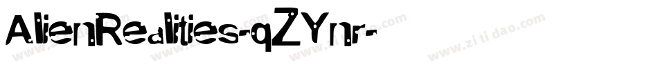 AlienRealities-qZYnr字体转换