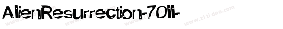AlienResurrection-7Oll字体转换