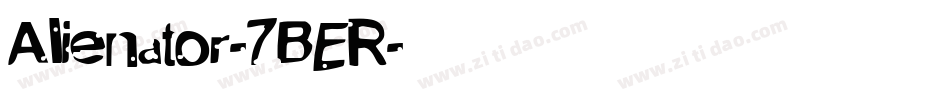 Alienator-7BER字体转换
