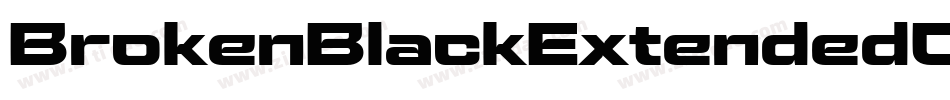 BrokenBlackExtendedOblique-oGm0字体转换