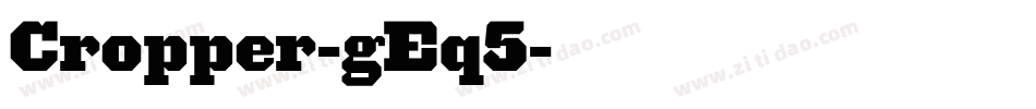 Cropper-gEq5字体转换