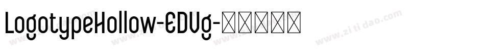 LogotypeHollow-EDVg字体转换